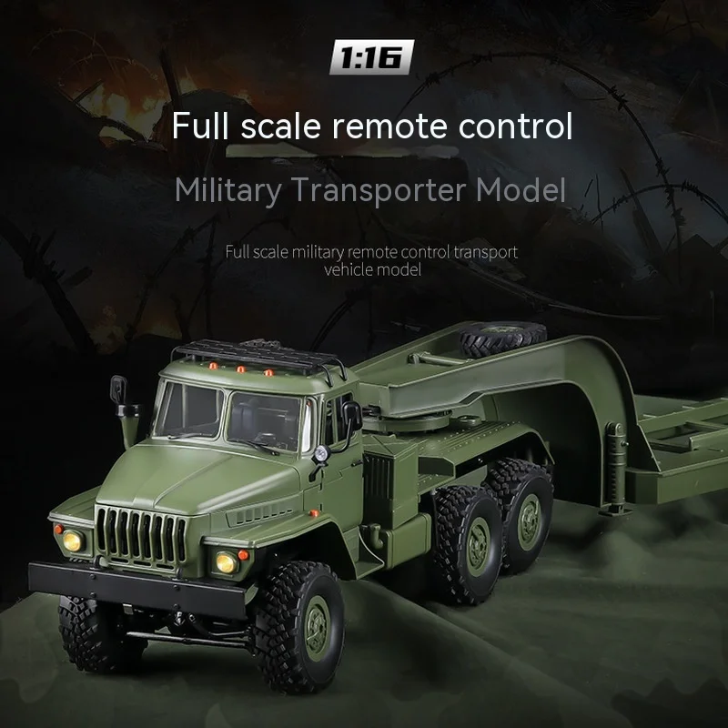 

1: 16 Full Scale B-36-3 Ural Trailer Six Wheel Drive Remote Control Climbing Toy Car Birthday Gift Military Transport Rc Car Toy