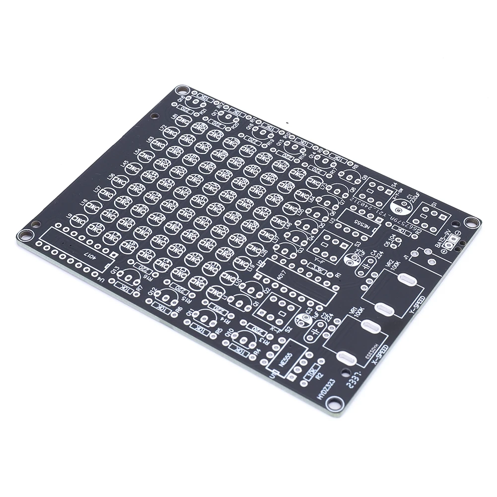 CHA-81 LED 라이트 납땜 연습 키트, USB/배터리 전원 공급 장치, 납땜 학습용 9x9 도트 매트릭스 보드