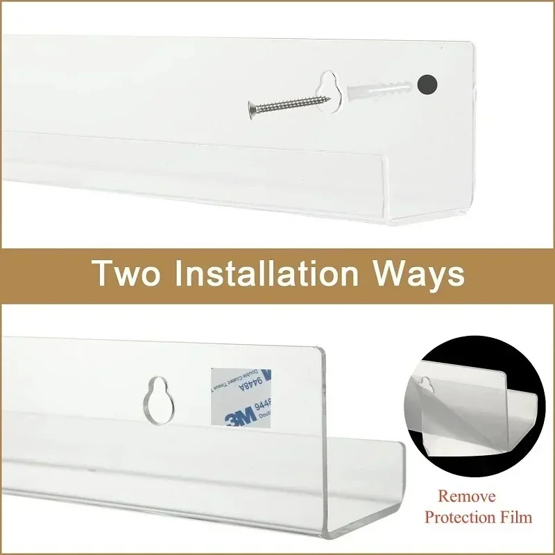 Acrylic Floating Record Shelf 5