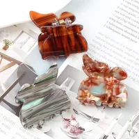 Children's Hair Accessories Leopard Print Fashion Geometric Mini Butterfly Claw Clip Women's Hair Clips Girls Barrettes Hairpins