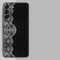 Elegant Black Lace Phone Case - Stylish and Sexy Cover - Galaxy A42 5G (Mix06)