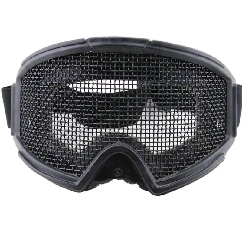 Tactical Hiking Eyewear Goggles Steel Wire Mesh CS Wargame Hunting Shooting Glasses Shock Resistance Eye Paintball Equipment tactical goggles shooting glasses
