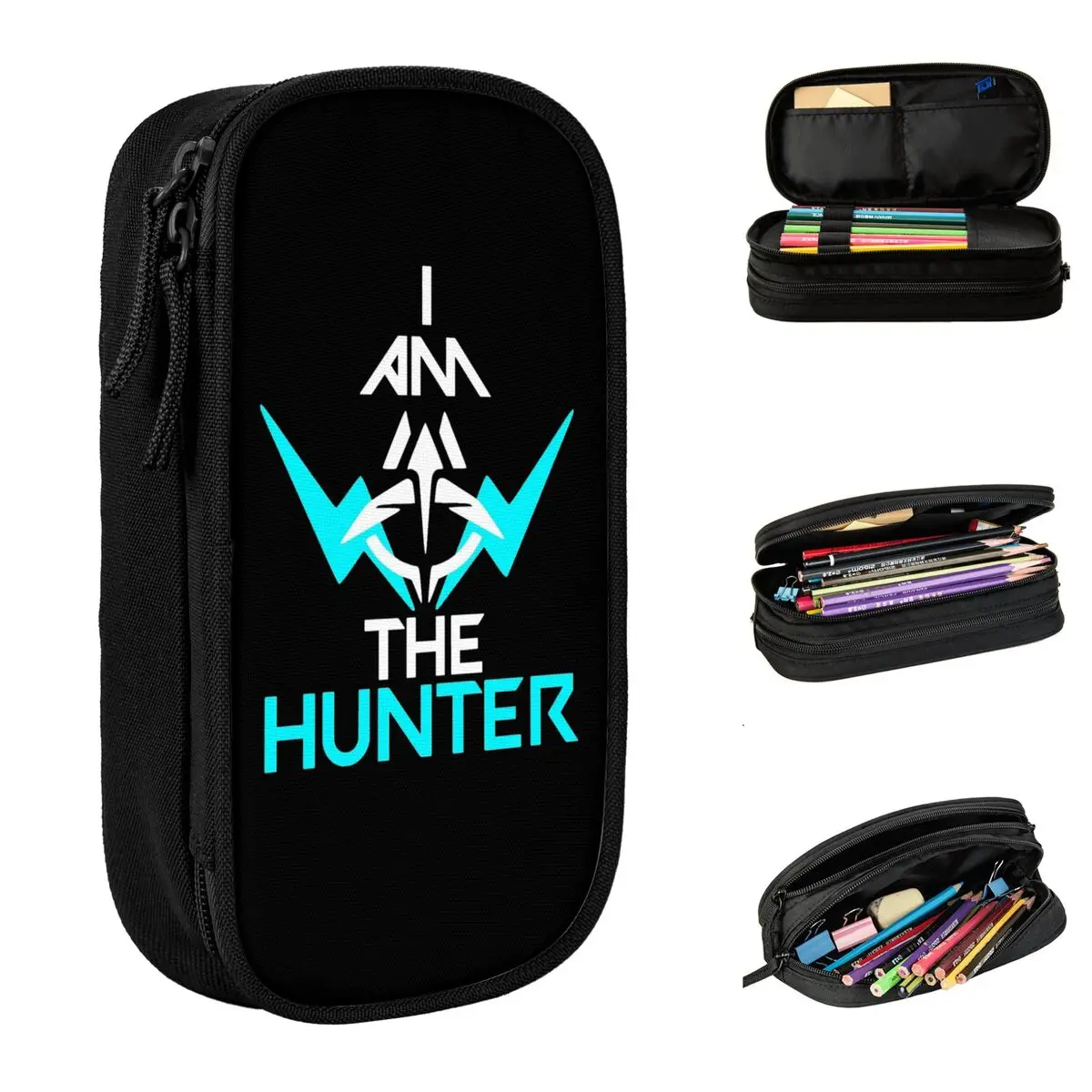 

Hunter's Fury Pencil Case New Valorant Game Pen Box Bags Student Big Capacity School Supplies Gift Pencilcases