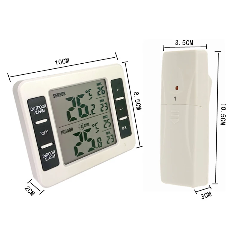Advanced Digital Wireless Weather Station Thermometer with Indoor-Outdoor Transmitter