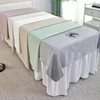120x230cm 1Pcs Plain Beauty Salon Bed Sheets SPA Massage Tuina Anti-shrink Soft Skin-friendly Bedding Table Cover With/no Hole 1