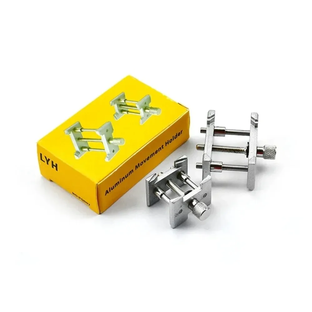 Multifunctional Universal Watch Movement Holder Fixed Base 2in1 Watches Case Clamp Repair Tools For Watchmaker 2pcs
