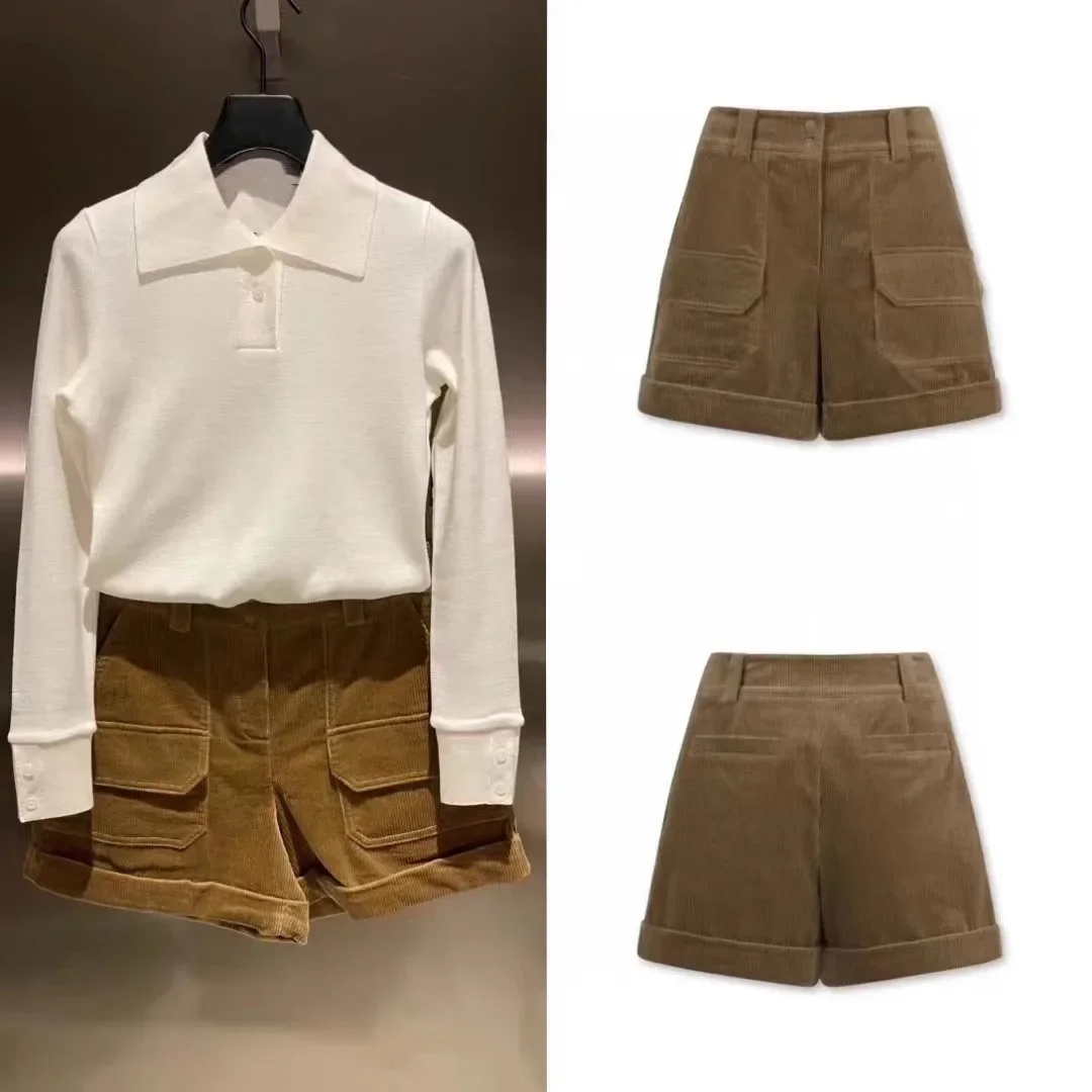 

Golf clothing women's warm and slim fit thick shorts for autumn and winter, quick drying and versatile sports shorts