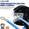 For Open Barrel Terminals YFL-431B Wire Crimping Pliers 6.3/8.2/10.2mm Spade 16-10AMG Crimping Tools Manual Crimp Fold Tools 4