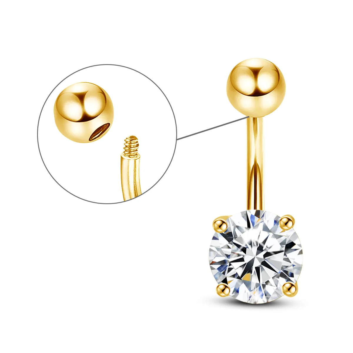 Szjinao 100% 실버 925 2ct Moissanite 섹시한 배꼽 피어싱 링 인증서가 있는 여성을 위한 럭셔리 바디 쥬얼리
