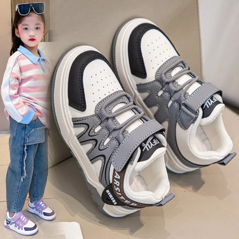 2024 Spring Autumn Kids Sport Shoes Mesh Breathable Boys Sneakers Student Girls Shoes Non-slip  sneakers for boys kids 5