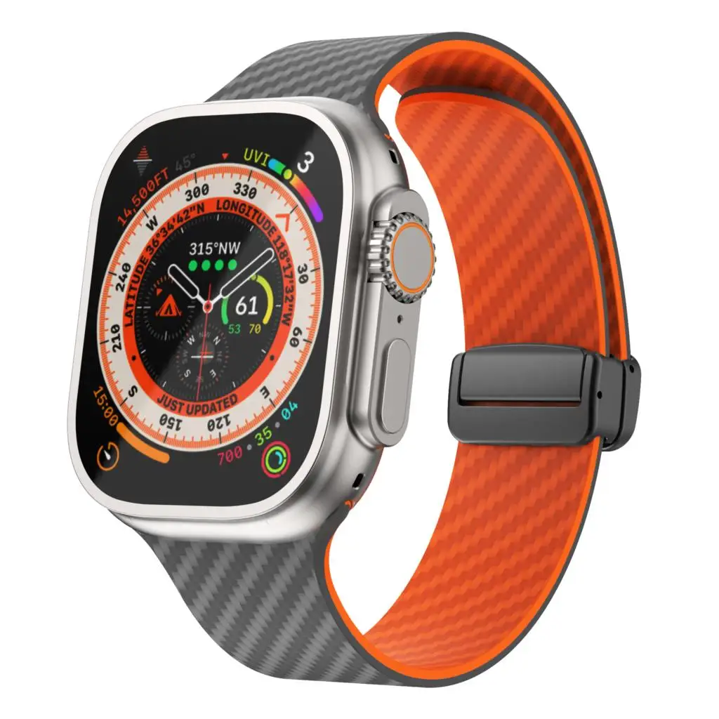 Magnetarmband für Apple Watch-Armbänder 44 mm 45 mm 49 mm 41 mm 40 mm 42 46 mm Silikonarmband iWatch Ultra 3 2 Serie 11 10 9 8 7 6 se – Detail 7