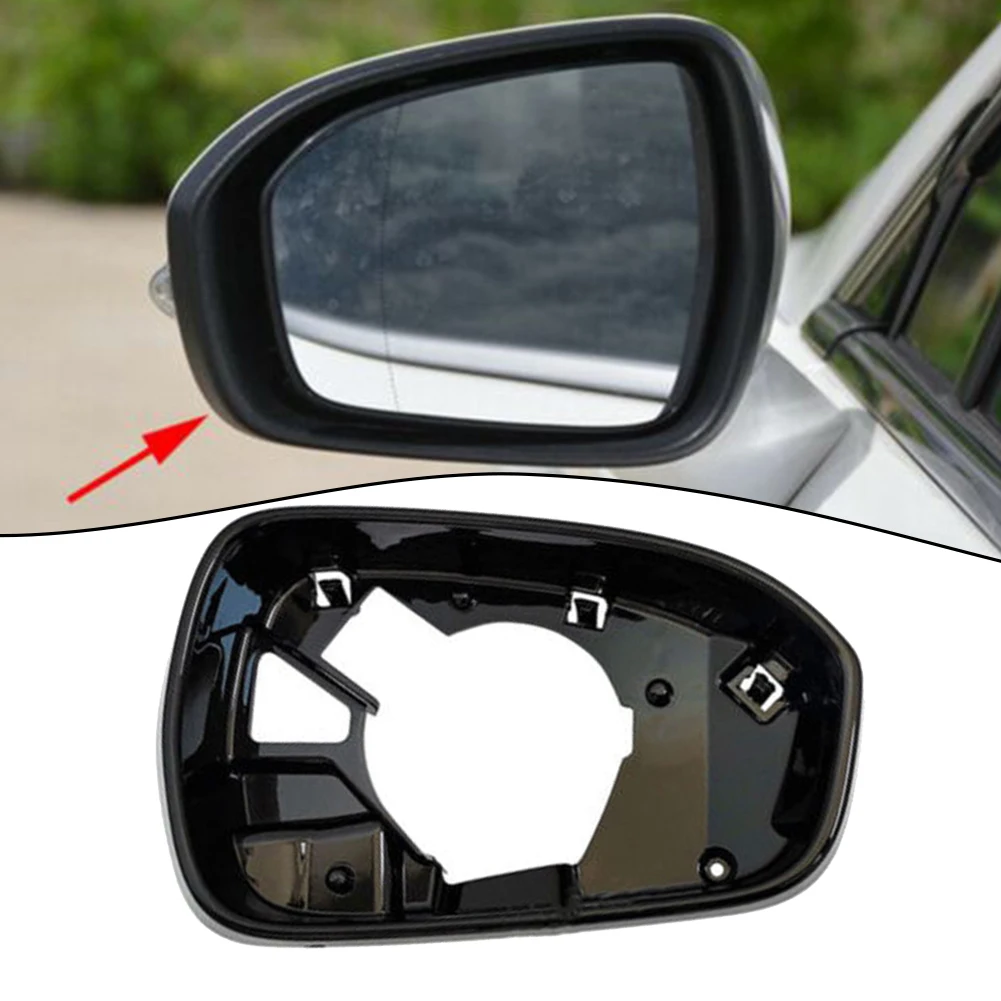 

1x Черная Автомобильная рамка для зеркала заднего вида с правой стороны из АБС-пластика подходит для внешних аксессуаров Ford Fusion2013-2020 Прямая замена