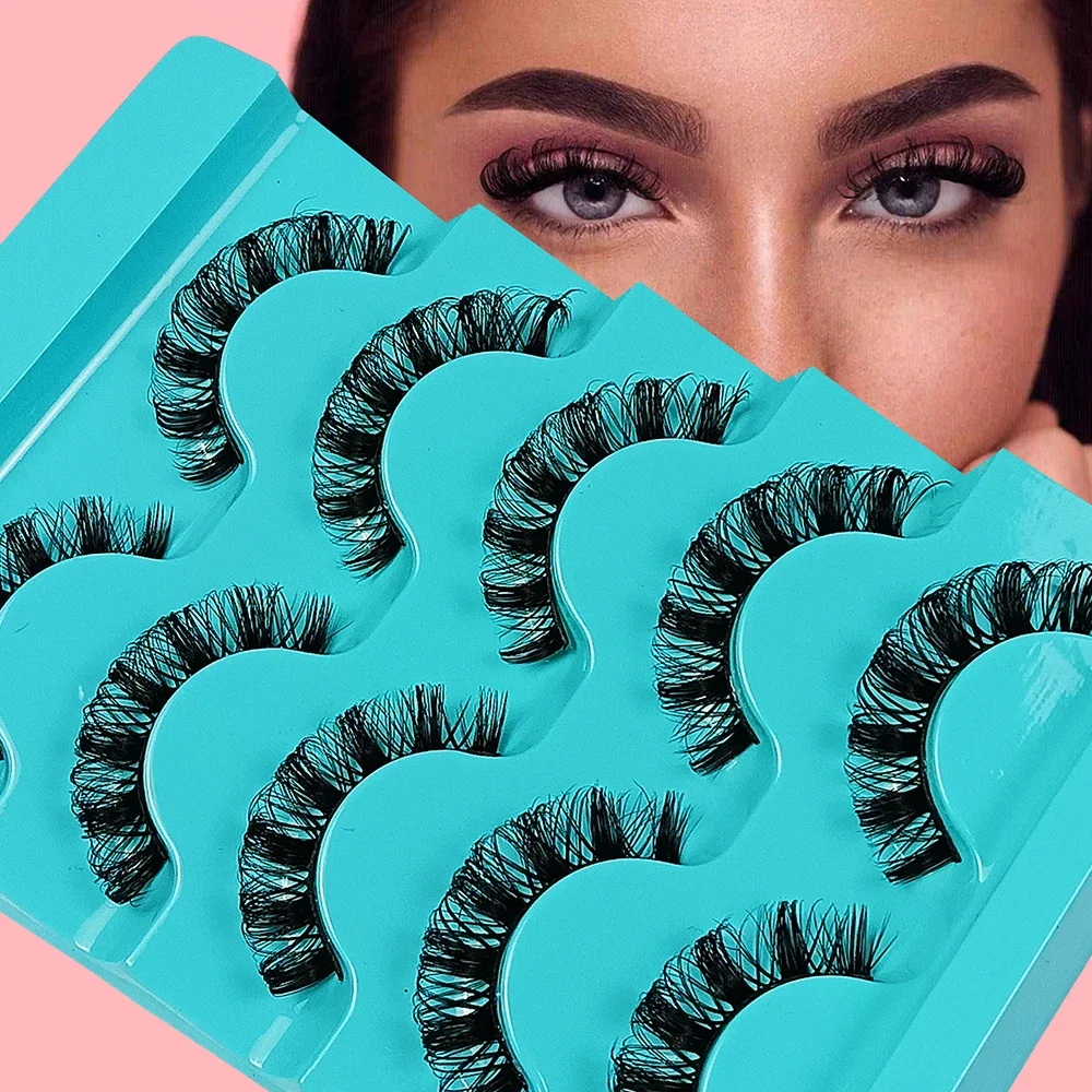 

5 пар, накладные ресницы из искусственной норки