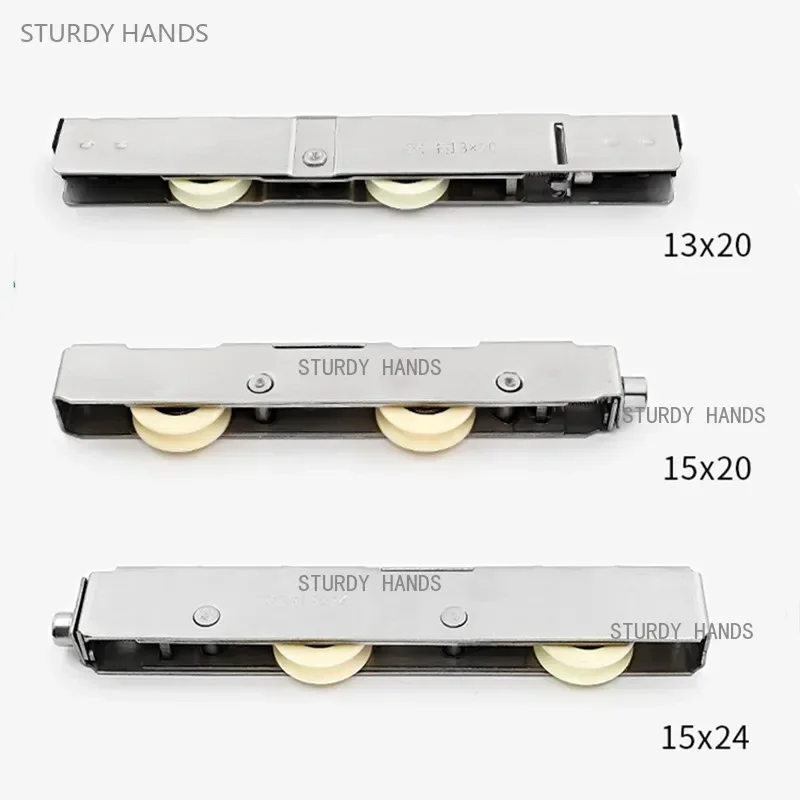 1pc Stainless Steel Door Window Pulley Sliding Door Caster Balcony Roller Window Pulley Furniture Hardware Cabinet Wheel