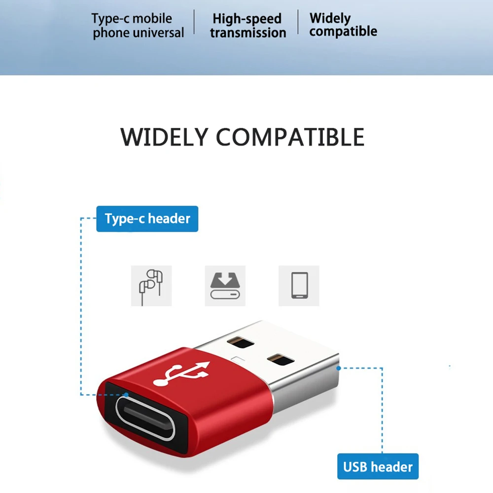 

OTG Type-C To USB Adapter USB-C Female To USB Male Fast Charging Converter OTG USB C For Xiaomi Samsung Laptop Type C Converter