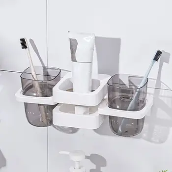 욕실 액세서리 배수 선반 치약 보관 랙, 구강 세척 컵 랙, 전동 칫솔 정리함, 칫솔 홀더