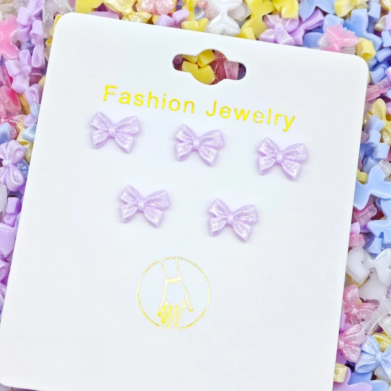 30/50/100Pcs, 8*11mm, 인어, 나비 넥타이, 고급 스파클, 나비 넥타이, 네일 액세서리, DIY, 네일 액세서리, 휴대폰 케이스 액세서리