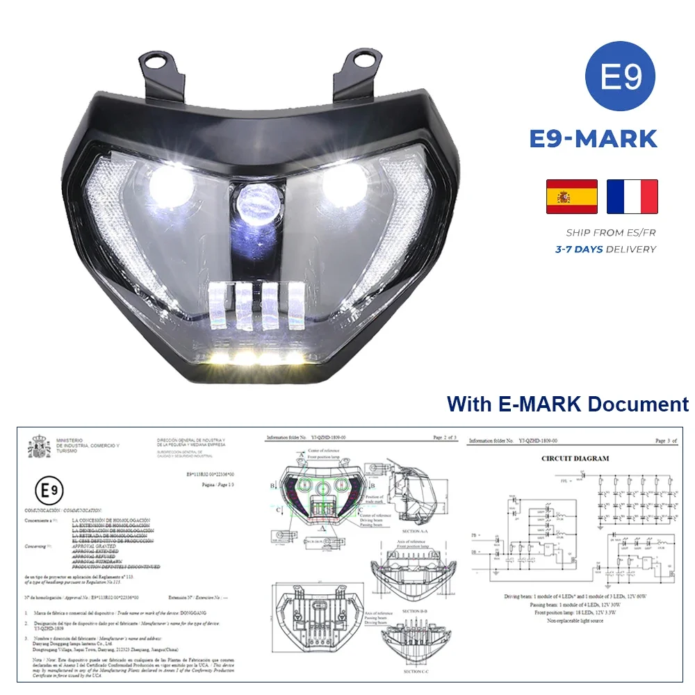 ヘッドライトヘッドランプ MT09 用ヘッドライト LED ランプターン