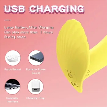 Wearable Dildo Vibrator G Spot Clitoris Stimulator Butterfly Vibrating Panties Erotic Toy Adult Toy for Women Orgasm Masturbator 5