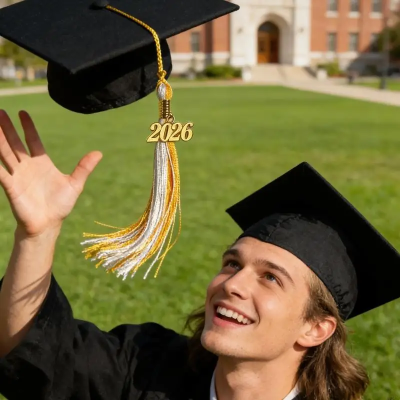 폴리에스테르 졸업 술 2026년판 졸업장 및 장식 프로젝트를 위한 보안 고정 디자인