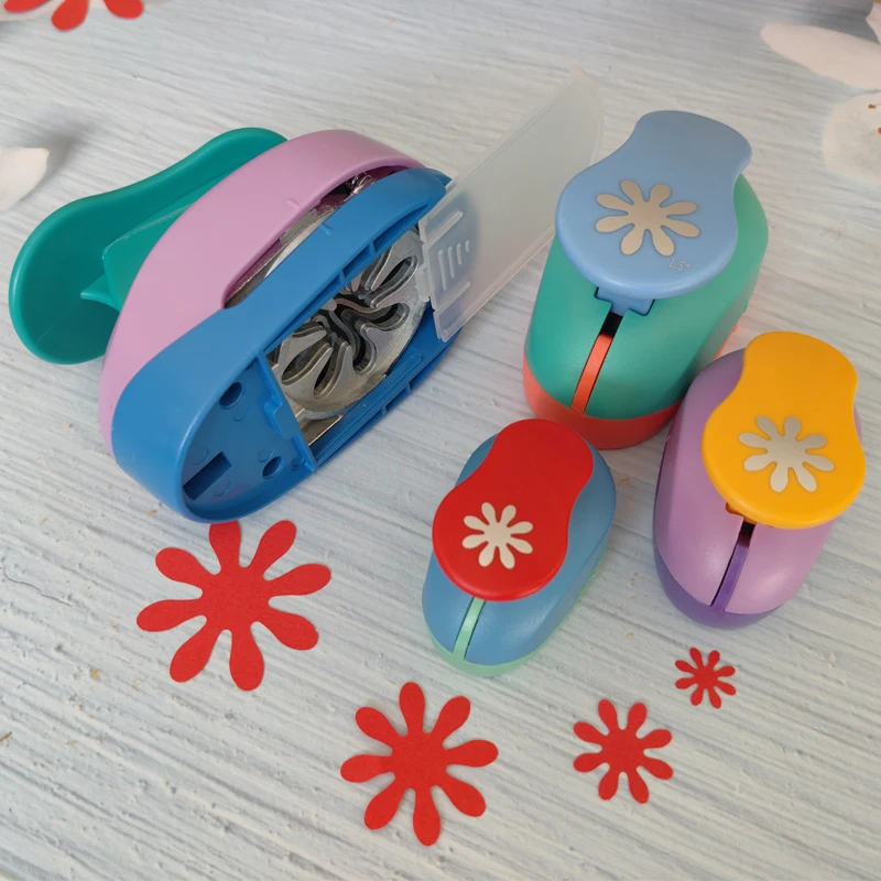 1pc 8mm 15mm 25mm 38mm 75mm Daisy Scrapbook Punch Handmade Cutter Card Calico Printing DIY Flower Paper Craft Punch Hole Puncher paper cutter paper craft punch paper punch hole punching tools