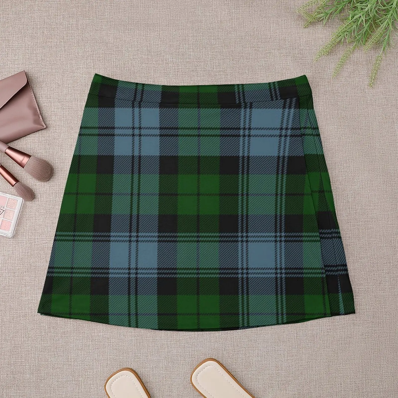 Sutherland District Tartan Mini Skirt Summer skirt extreme mini dress