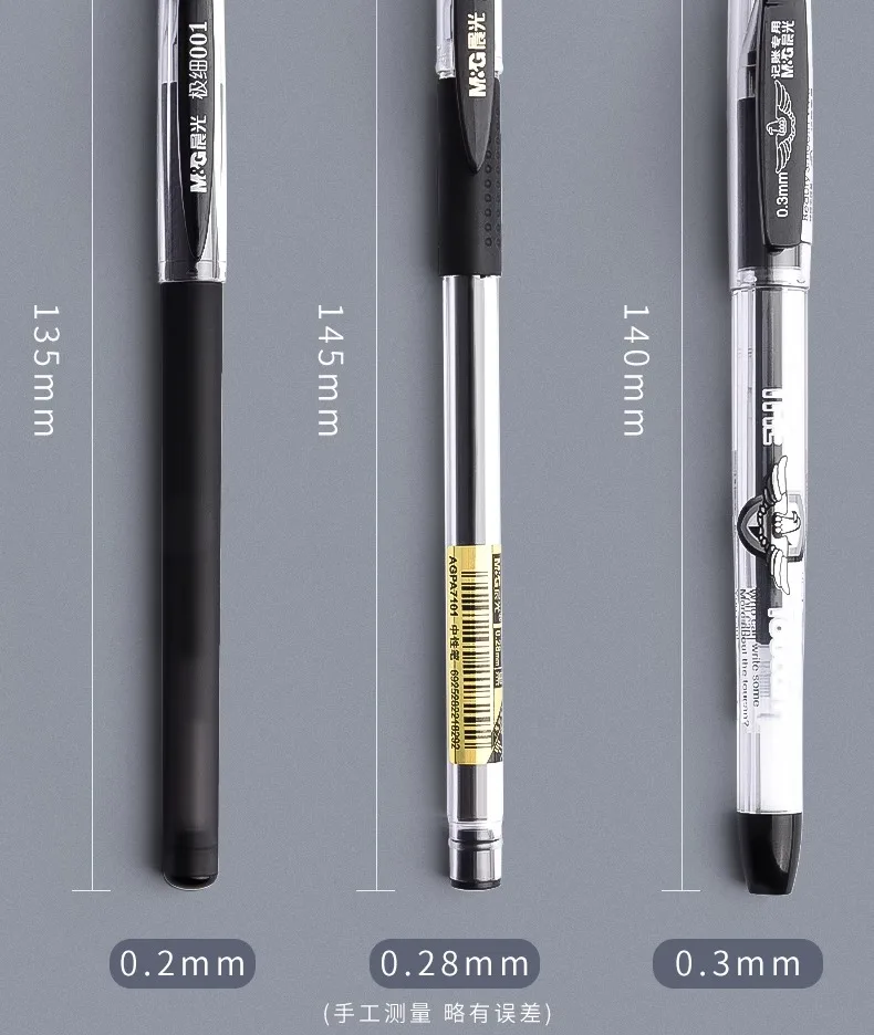 M&G 0,2 mm extrem feiner Neutralstift für Studenten, ultrafeiner Spritzenstift für Studenten und Büro, für Finanzen – Detail 13
