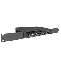 1U Cabinet Firewall Appliance 10Gbe, OPNsense, VPN, Network Rackmount, Intel Alder Lake N100, 4*/2*10G SFP+4*i226-V 2.5G LANs 2