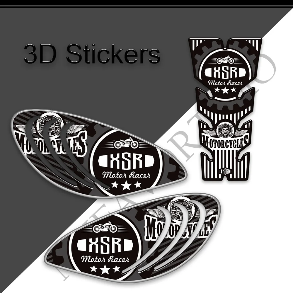 

For Yamaha XSR 900 XSR900 Motorcycle Tank Pad Grips Stickers Decals Gas Fuel Oil Kit Knee Protector 2018 2019 2020 2021 2022