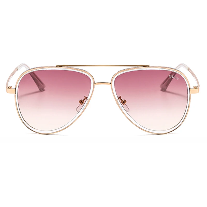 Fashion ALL IN Sunglasses Women Mirror Quay Shades Brand Designer Gradient Pilot Sunglasses Female Travelling Eyewear 5