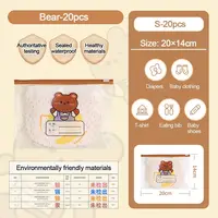 Cartoon Space Saving Storage Bag Transparent Thickened Packaging Bag Elephant Giraffe Zipper Bag Kindergarten 2