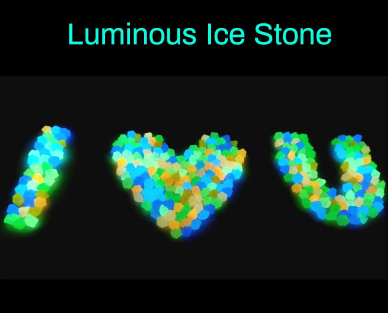 Description Picture 4 of item50/100/200Pcs Garden Decoration Pebbles Luminous Stone Glow In Dark Decorative Pebbles Outdoor Fish Tank Aquarium Decoration