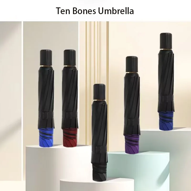 2-3 men's umbrella for wind resistance large size 130cm diameter sunny rainy umbrella folding