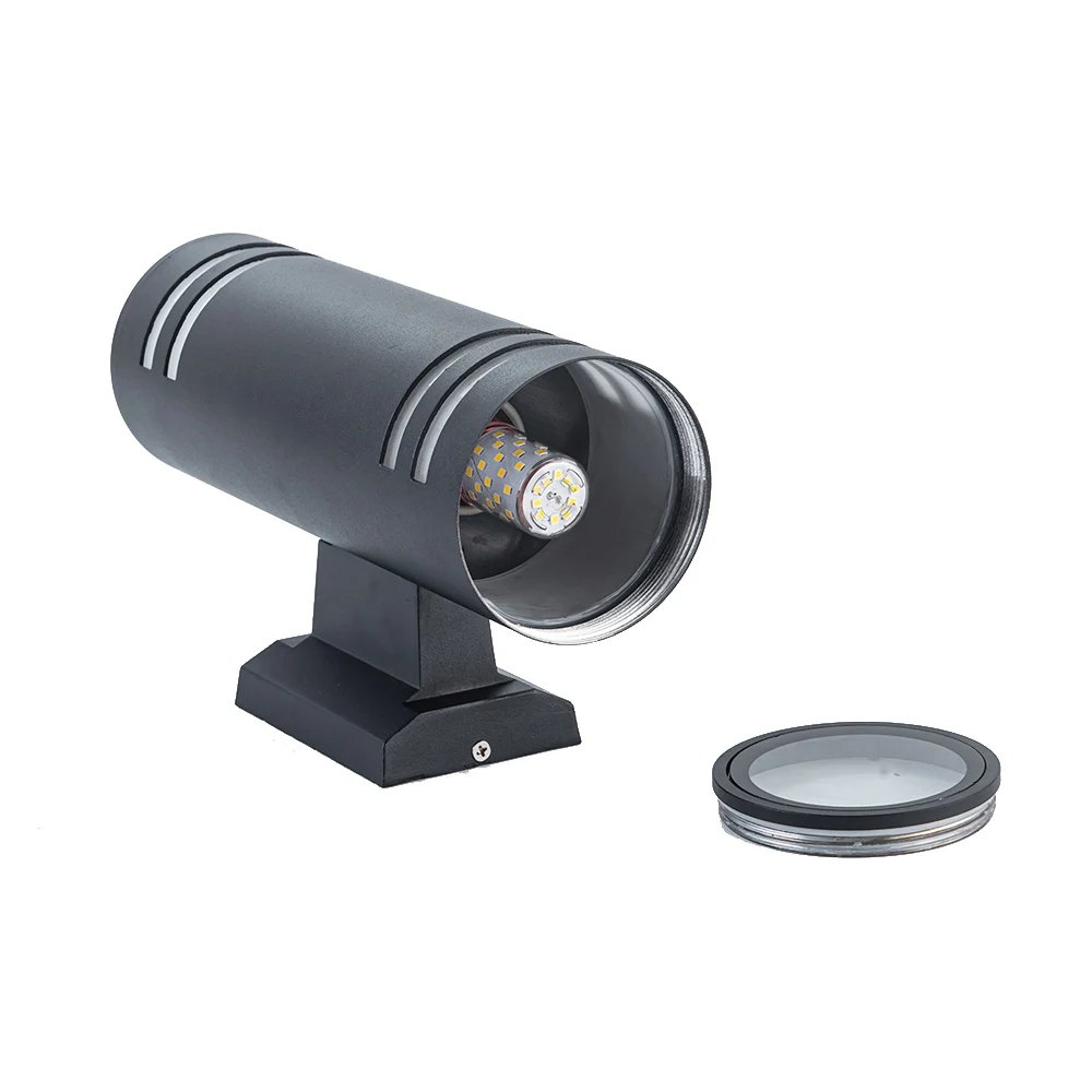 

Vintage wall light E27 outdoor garden led light waterproof yard ouide up down wall lamp lighting blue green warm white white