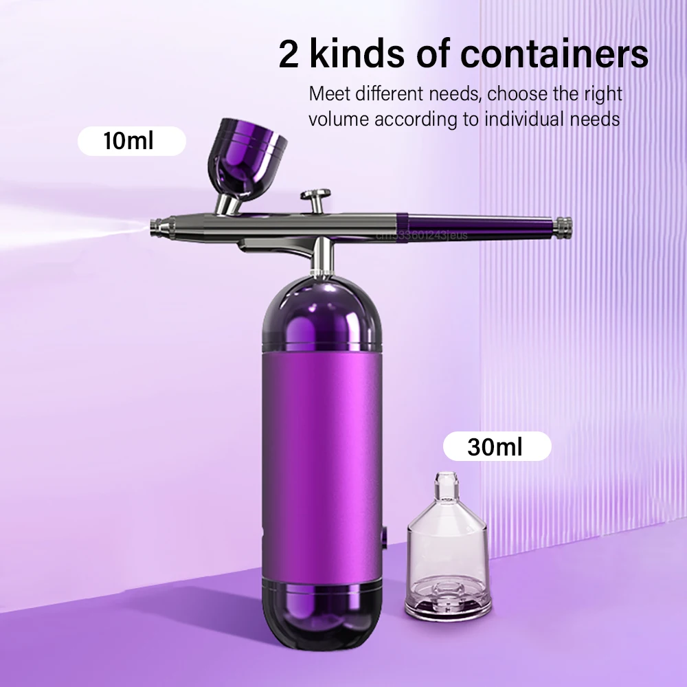 Portable Airbrush Nail With Compressor Airbrush Rechargeable Wireless Handheld Spary Gun for Nails Art Painting Craft 4