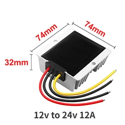 DC Step - Up Voltage Regulator and Boost Power Converter, 12V to 24V, Non - Isolated, CE RoHS Certified - 24V (12v to 24v 12A)