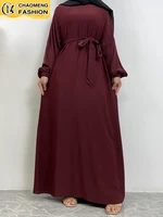 Robe Hijab pour Femme Musulmane, Vêtement Islamique Modeste, Ramadan, Caftan Marocain, Turquie, Abaya 1