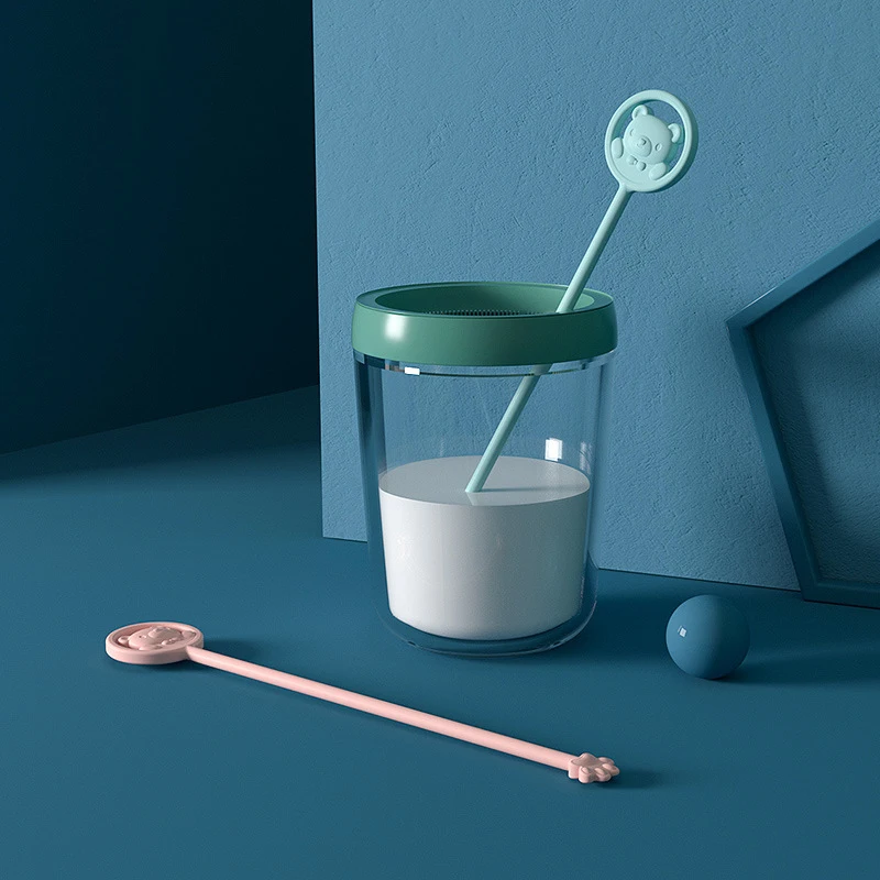 Cute Silicone Claw Mixer Stick With Extended Cartoon Handle Baby's Temperature Sensing Stirring Rod For Milk Powder Bottle