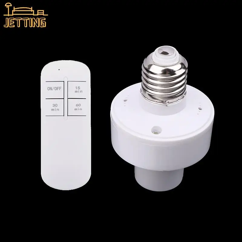 1/2PCS House Multi Light Switch Baby Room Bedroom Timer Switch Wireless Remote Control Smart Timer E27 Lamp Holder