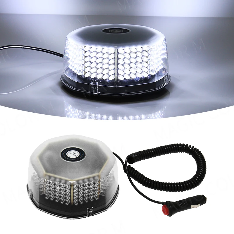 Luce Stroboscopica LED Per Auto - 240 LED, 12/24V, Base Magnetica, 15 Modalità, Impermeabile IP65 - Foto 9