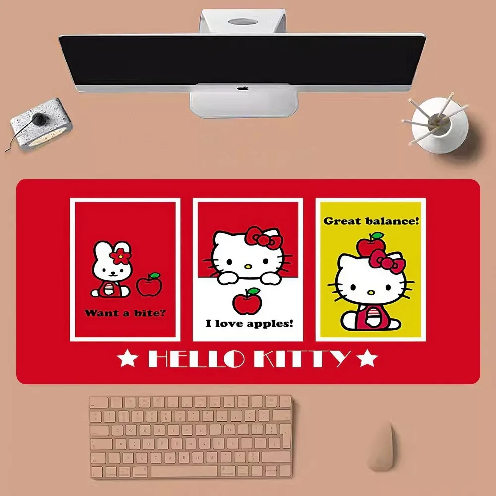 thumbnail image 1 of Hello Kitty Mousepad grande para juegos, ordenador, Gamer, PC, teclado, alfombrilla para ratón, 1 of 5