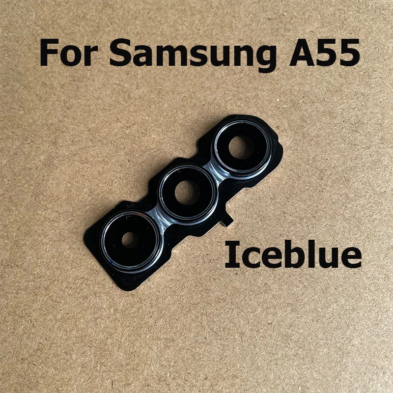 Back Camera Glass Lens Replacement with Frame Cover Adhesive Sticker