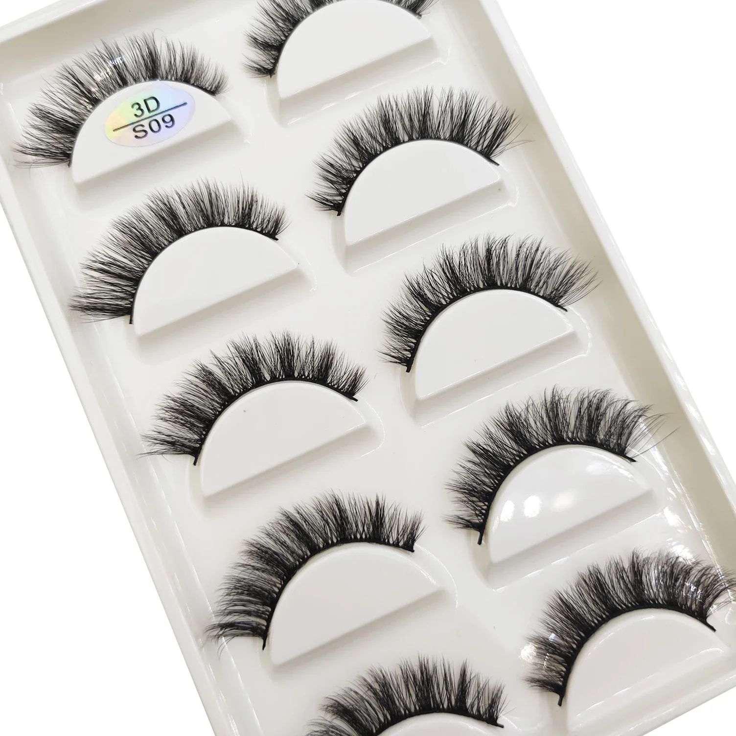 Natural 3D Mink False Eyelashes, Soft Wispy, Fluffy Eye Faux Lashes, Make Up Eyelash, Beauty Cat Cilios, 5 Pairs, 15 Styles 3
