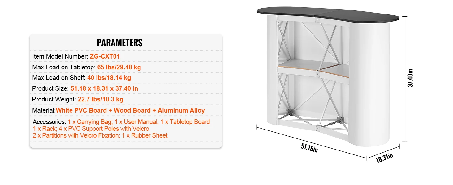 complete trade show counter view