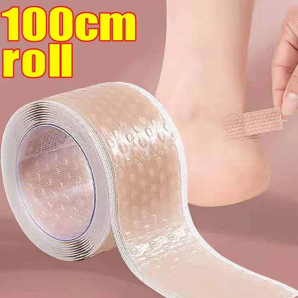 Heel Protector Invisible Anti-wear Sticker Women Silicone Gel Heel Protector Pain Relief Adhesive Patch Cushion Foot Care Shoe Pads