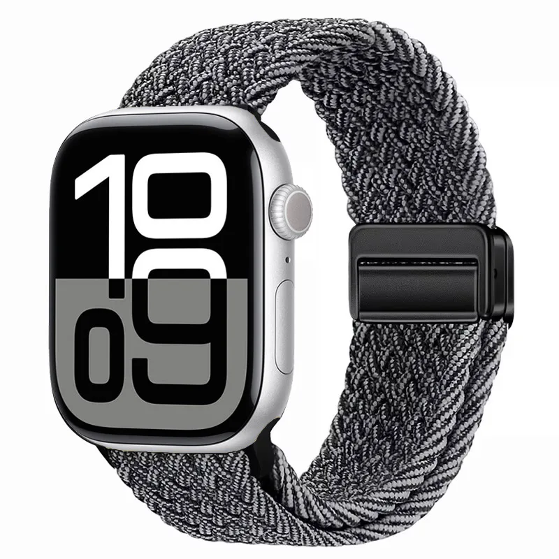 Nylon Braided Magnetic Strap for Apple Watch - Comfortable and Stylish Design