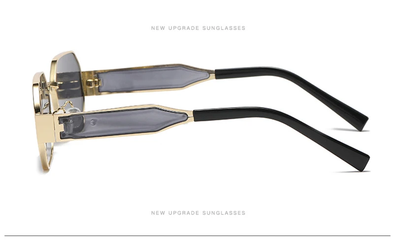 Neue Polygon Sonnenbrille Frauen Männer Marke Designer klassische Rechteck Sonnenbrille Damen Mode Sommerferien schwarze Schattierungen – Detail 8