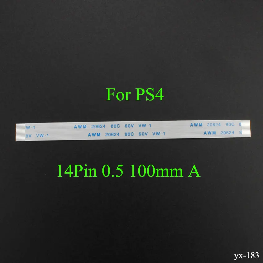 YuXi 10pcs For PS4 Pro Slim Controller 10 12 14 Pin Flex Ribbon Cable For PS3 Slim Flexible Flat Cable For PS2 3W 5W 7W 7W9 9W