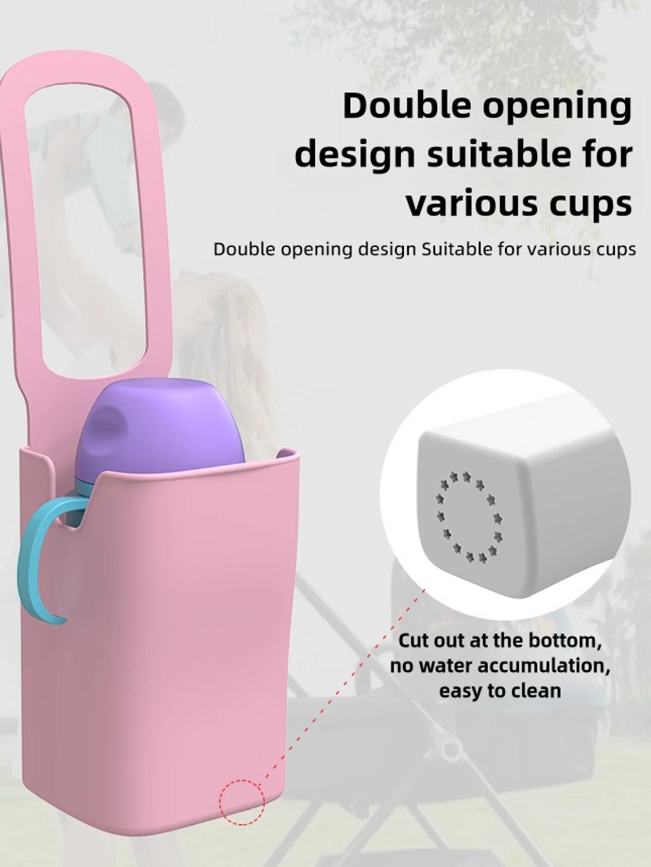Cup Holder 1 Pcs Silicone Outdoor Portable Cart Bicycle Water Cup Holder Bathroom Children's Bike Storage Bag