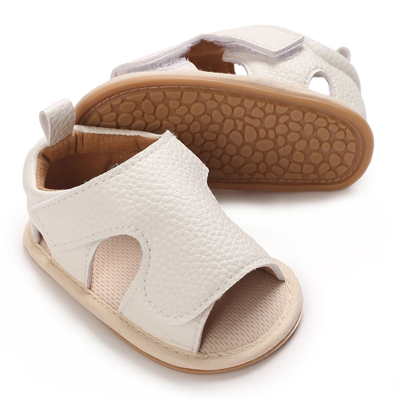 Summer Sandals Handsome Baby Boys Casual Shoes PU Rubber Sole Anti slip Comfortable First Walking Shoes 3